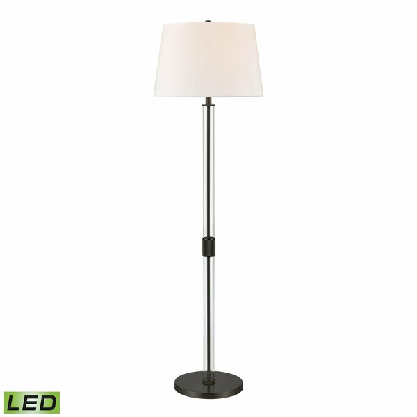 Elk Signature Roseden Court 62'' High 1-Light Floor Lamp - Black - Includes LED Bulb H0019-9569B-LED